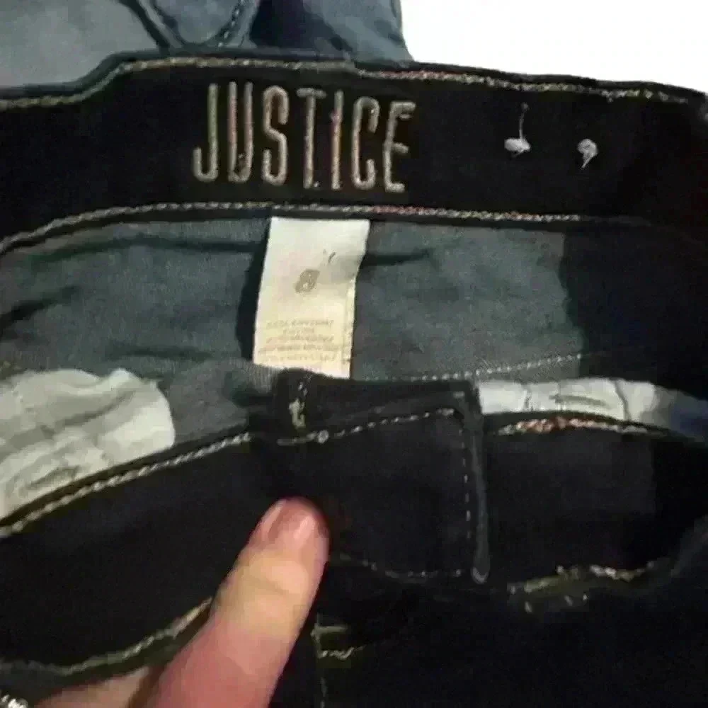 Girls Justice Lot of 2‎ Denim Jean Denim Shorts, Size 8